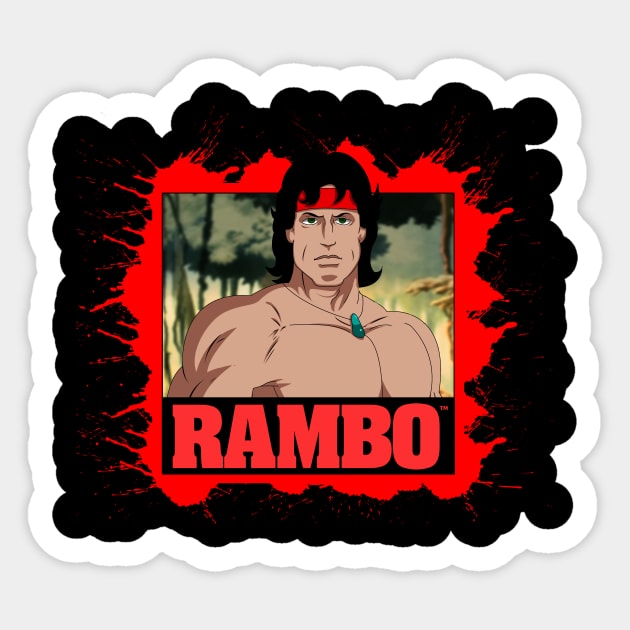 Rambo Sticker by MikeBock